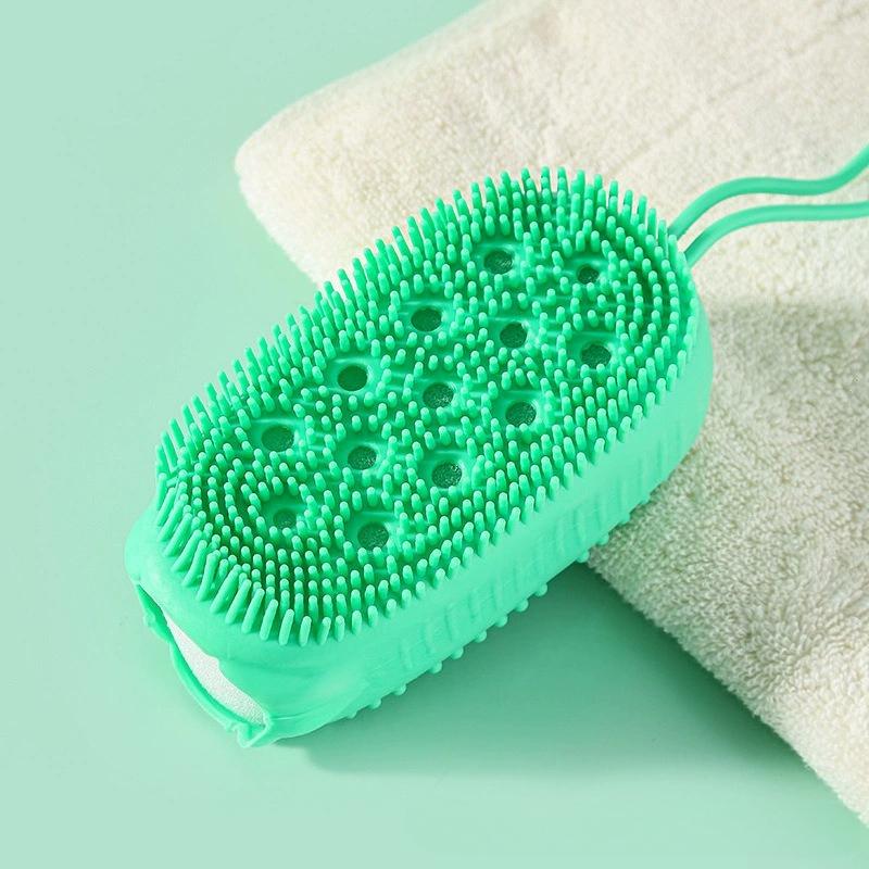 1/4pcs Silicone Shower Brushes - Clean & Massage in One, Enhance Your Bathing Experience, Massage Brushes|Ergonomic Design