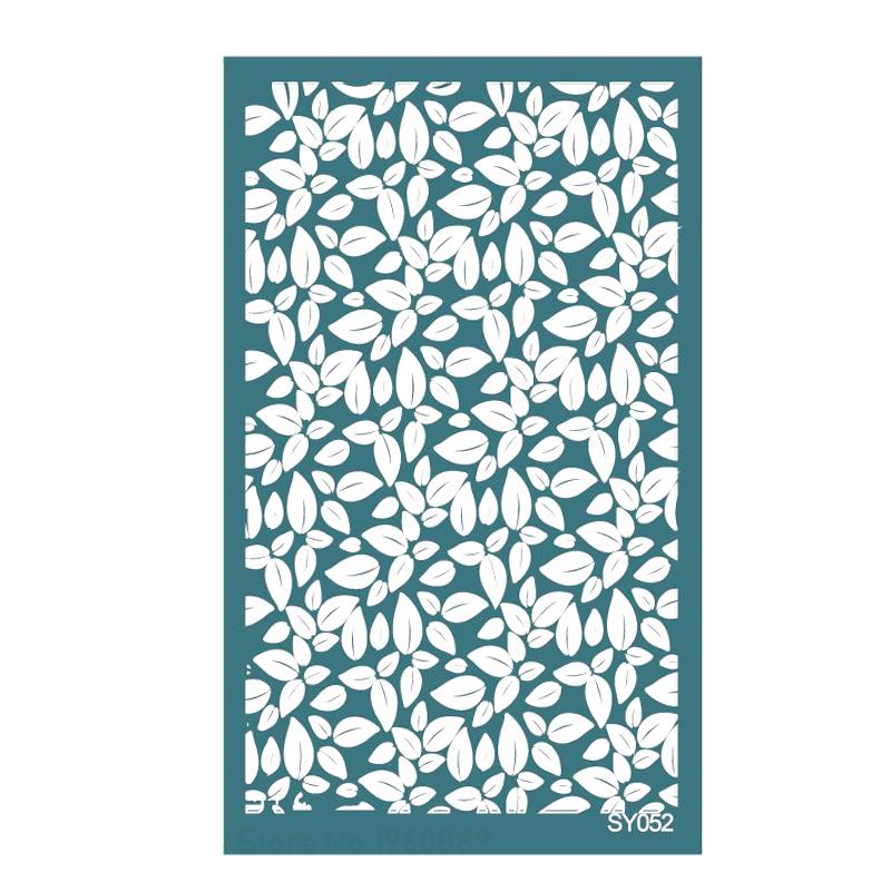 Polymer Clay Silk Screen Stencils Reusable Silkscreen Print Kit for Printing Clay Stamps Jewelry Earrings Decoration Template