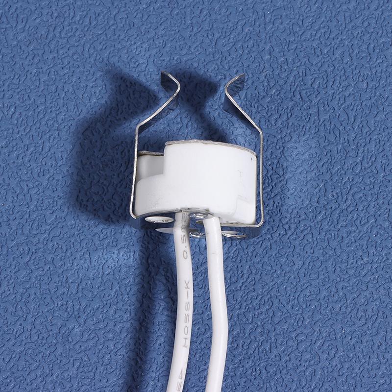 3Pcs Mr16 Gu5.3 G5.3 Socket Mr16 Socket Lamp Holder With Bracket Led Halogen Gu5.3 Light Socket White 10Cm Silicone Cable