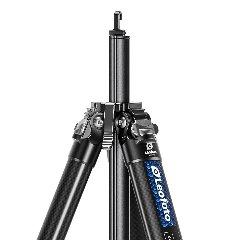 Leofoto Legs Compact Carbon Fiber Tripod or Without Center 4 Leg Lever Integrated Hook To Prevent Up To 5 Leg Storage Height of Head Sold Detachable