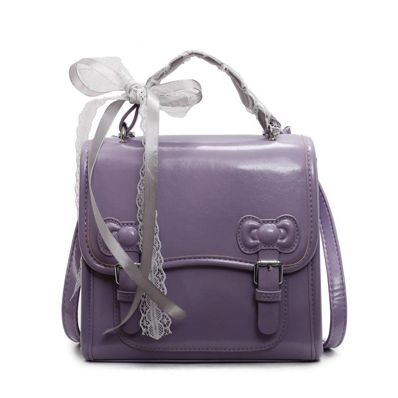 College style backpack bag women's new trendy spring fashion backpack versatile sweet schoolbag portable small square bag