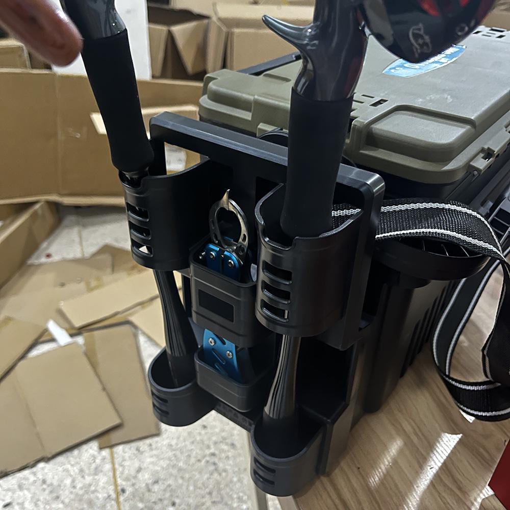 Rod Holder & Lure Fishing Box with Pliers for Fishing Accessories