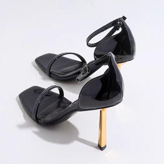 Fashion High Heels Shoes Women Heeled Sandals Square Toe 2025 Trend Dress Open Toe Elegant Pumps Summer New Stilettos Sandalias De Mujer
