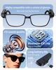 Bluetooth Clip-On Glasses Headset with Long Battery Life & Touch Controls for Versatile Use