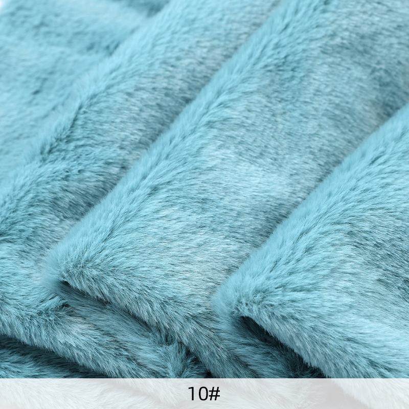 50x50cm/1m 8mm Faux Fur Fabric Soft Short Plush Fabric for Sewing DIY Doll Warm Scarf Needlework Background Display Cloth