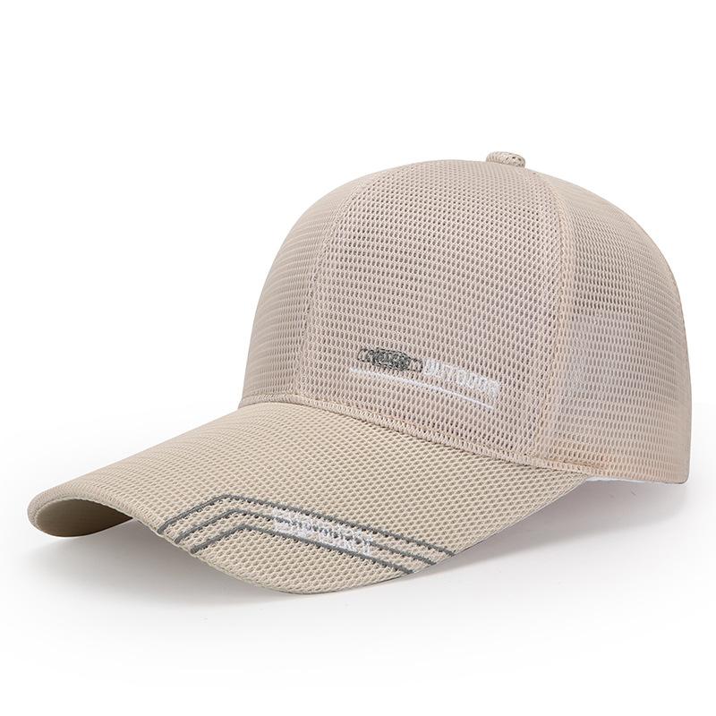 Men's Summer Breathable Mesh Cap Outdoor Sun Protection Fishing Cap Baseball Cap