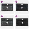 Wall Mounted Wash Basin Black 38 X 24 X 6.5 Cm Marble