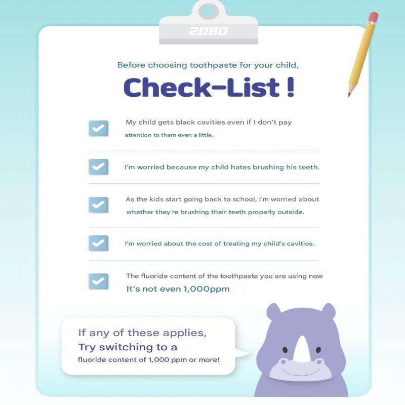 2080 High-Fluoride Junior Toothpaste 80g