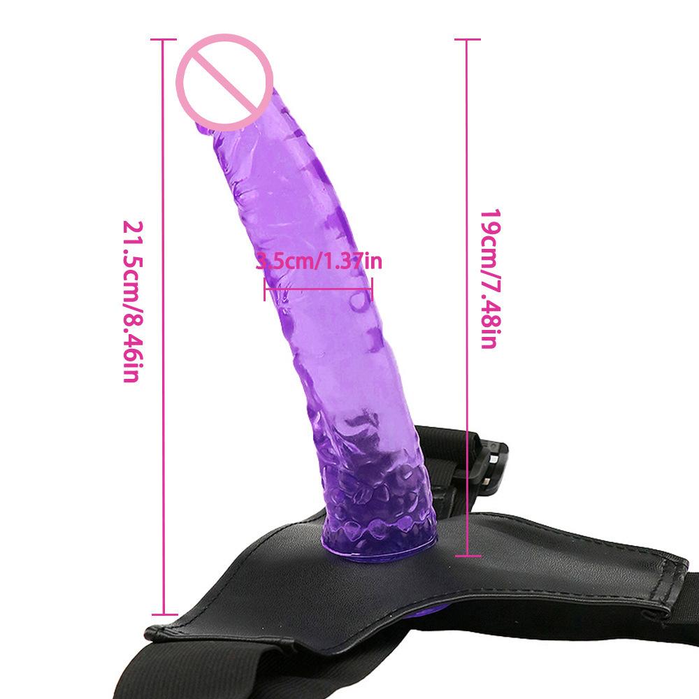 Wearing Leather Pants Without Egg Size Female Dildo Masturbator Adult Pull-up Wearing Penile Products