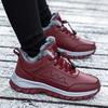 Genuine winter wool cotton shoes thickened and velvet mother snow boots medium warm walking shoes