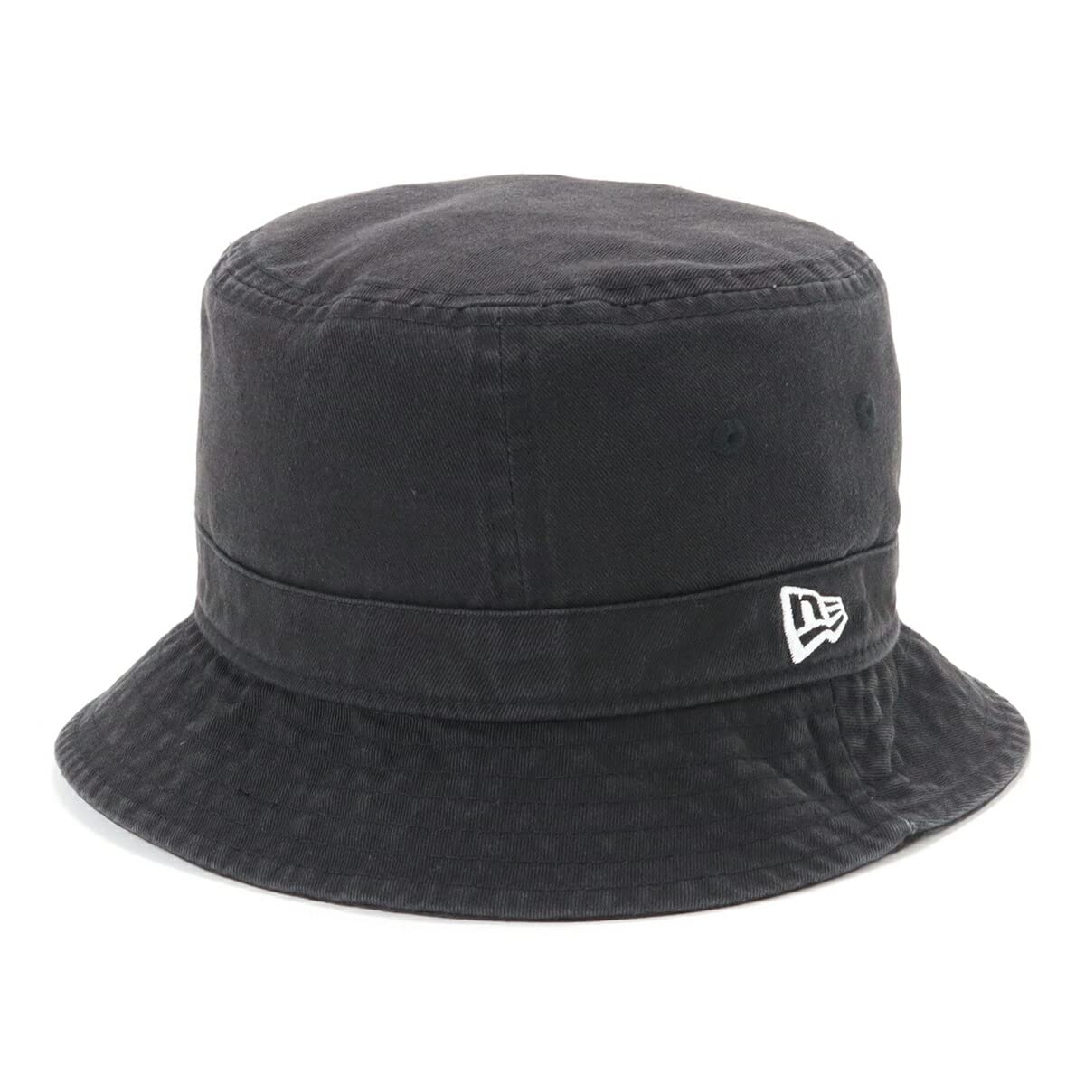 

Шляпа-панама New Era Bucket Washed WC 25J, Хлопок, Черный, L/XL, BUCKET-02 BLACK, чёрный