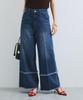Fringe Flare Denim Blue S [BIS] (45)