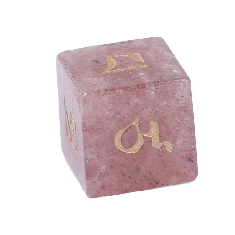 Natural Crystal 6 Sided Round Corner Dices Mult Sided Table Game Dices Math Counting Teaching Tool Mahjong Accessories
