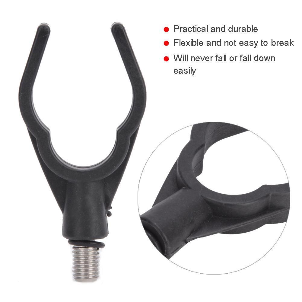 4PCS Plastic Durable Flexible Fishing Rod Alarm Holder Head Fish Pole Bracket Tool Accessory