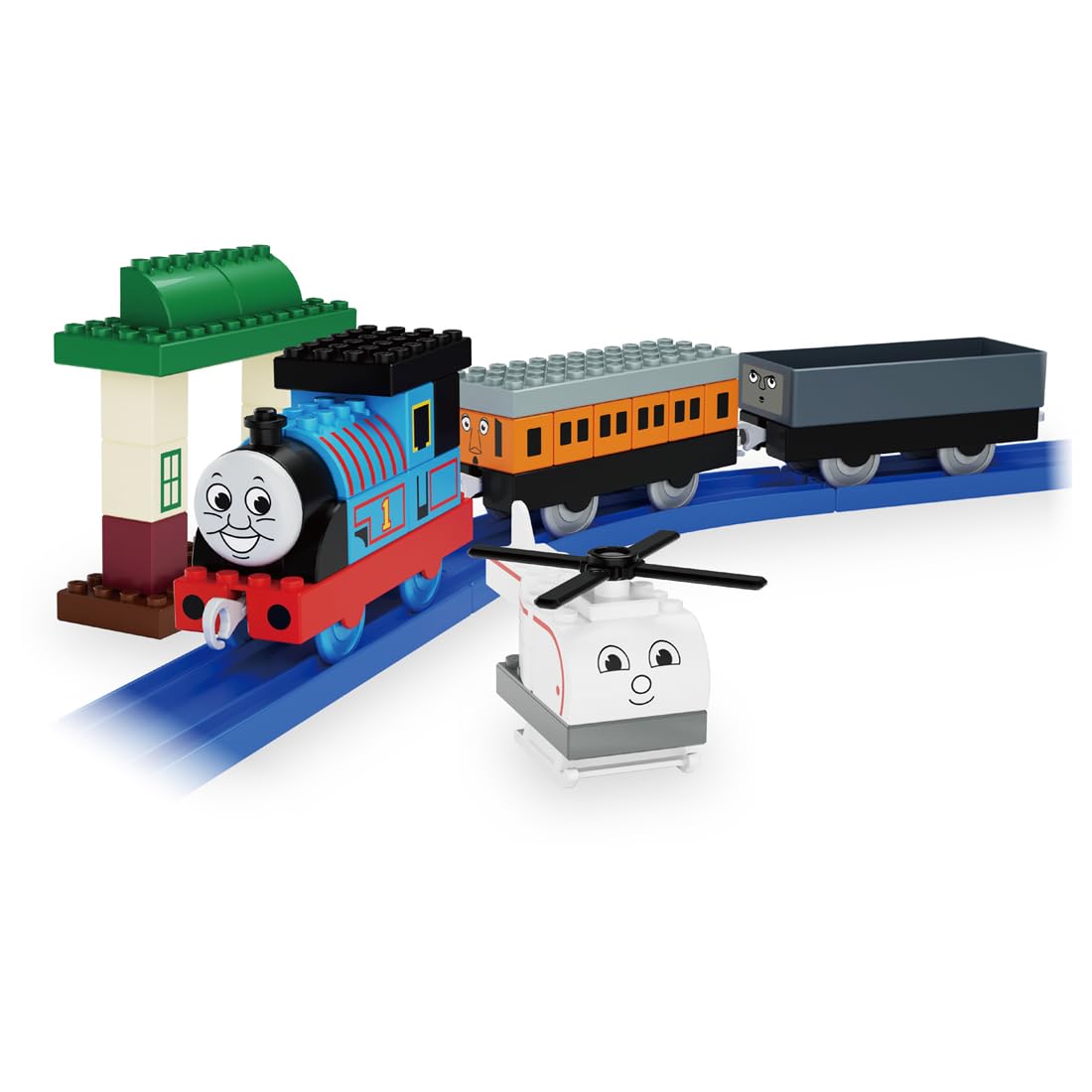 

Takara Tomy Tomica Plarail Blocks Томас и друзья Стартовый набор Возраст 3+ (Игрушка, вверх)