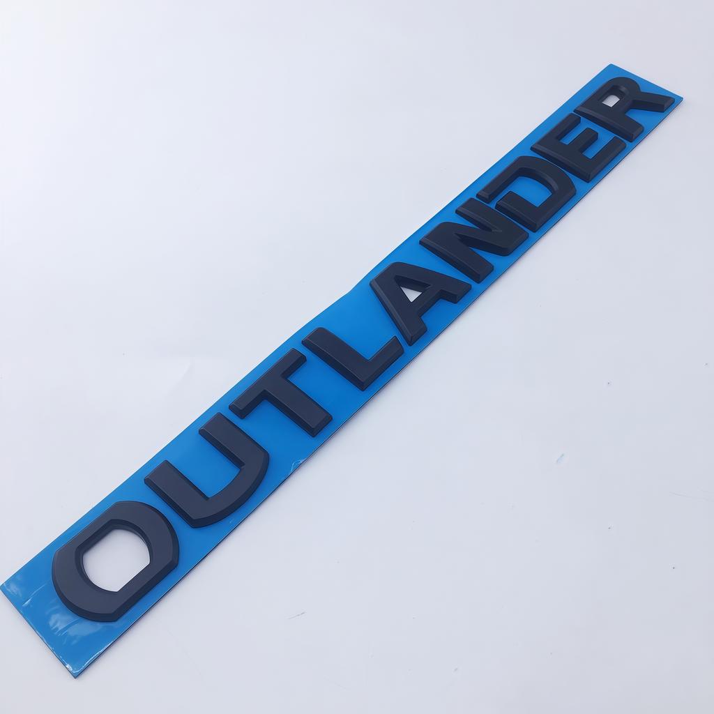 1 pz ABS Lettera 295mm OUTLANDER Logo Emblema Auto Badge Parafango Laterale Portellone Posteriore Bagagliaio Faro per Mitsubishi Outlander Auto BV8