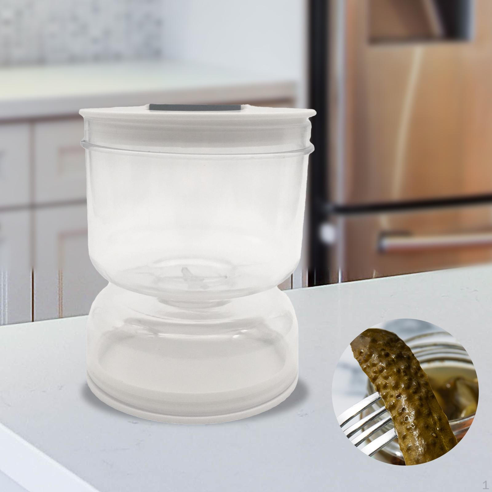 Герметичная банка для кимчи, маринованных огурцов, с откидной крышкой, герметичная, и оливковые песочные часы для round