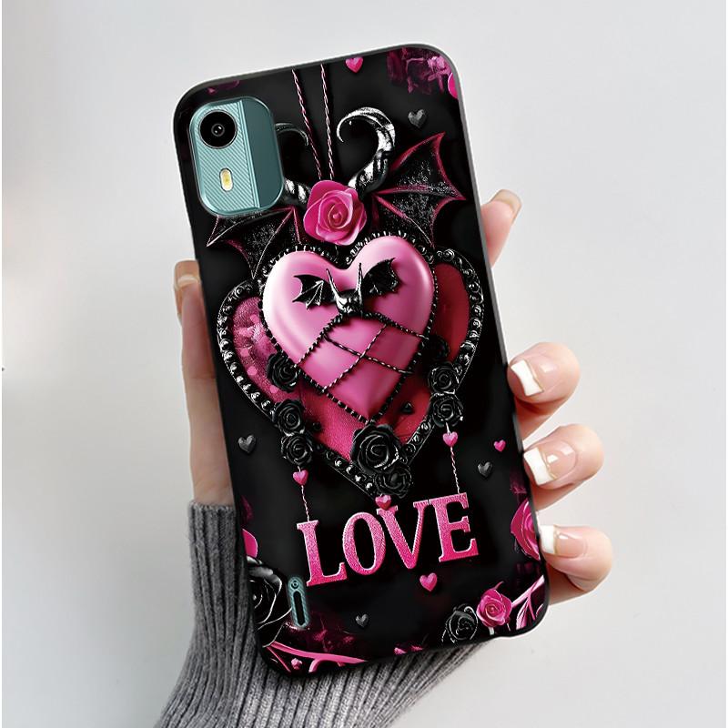 Soft TPU Case For Nokia C12 Cute Love Rabbit Funny Shockproof Silicone Phone Case For Nokia C12 Plus Pro Back Cover C 12 Fundas