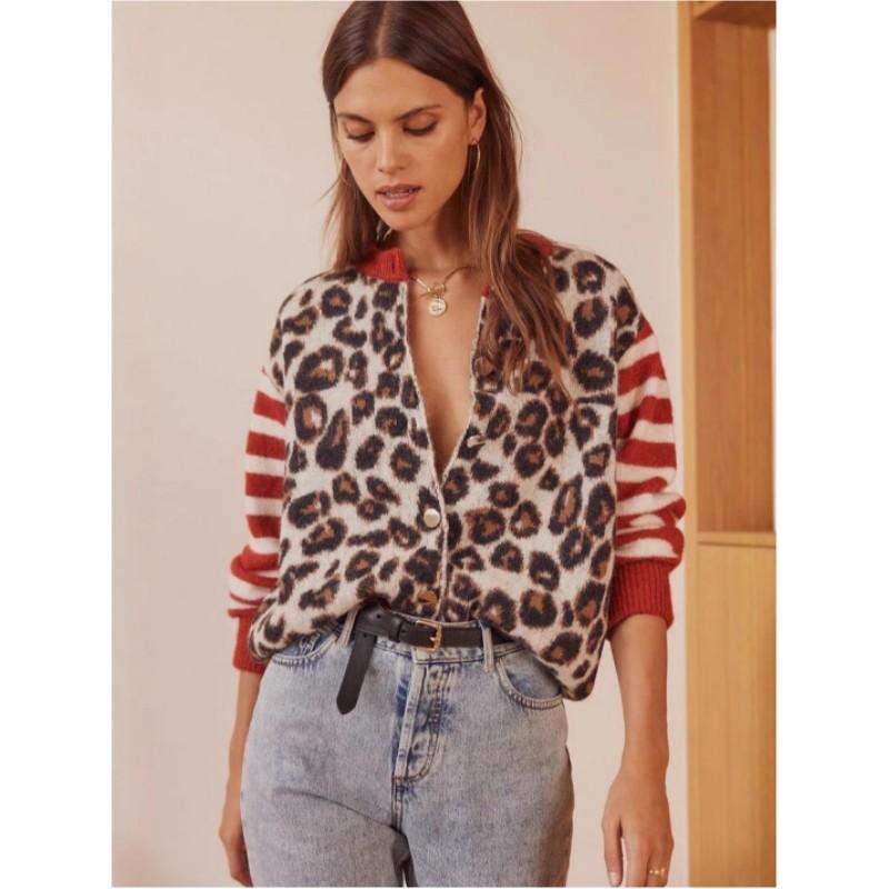 

Women s Autumn Round Neck Vintage Commuter Casual Top Beautiful Personalized Cardigan Jacket XL