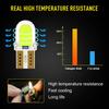 10Pcs T10 W5W LED Canbus Error Free Light COB T10 LED Light Lamp T10 W5W LED Bulb White Instrument Lights Lamp Car Accessories