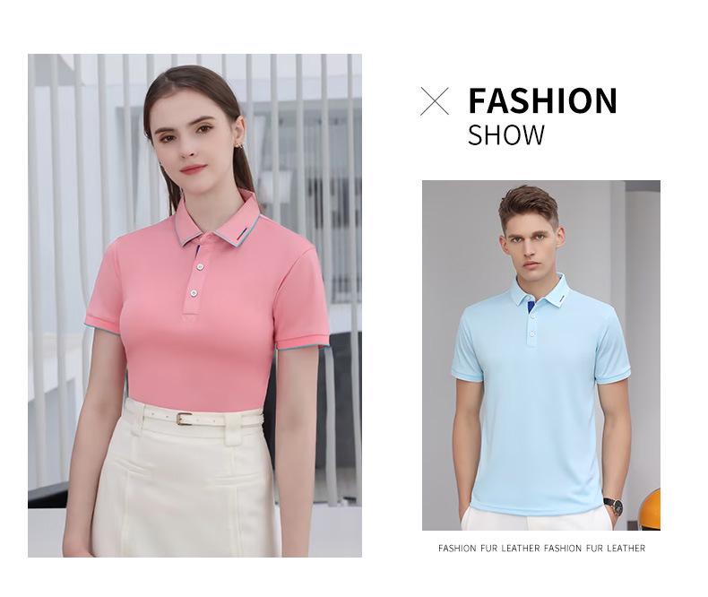 Custom Men's Breathable Short Sleeve Polo Shirt with Logo Printing