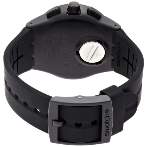 Swatch NEW CHRONO PLASTIC NITESPEED SUSB402 Watch, Black