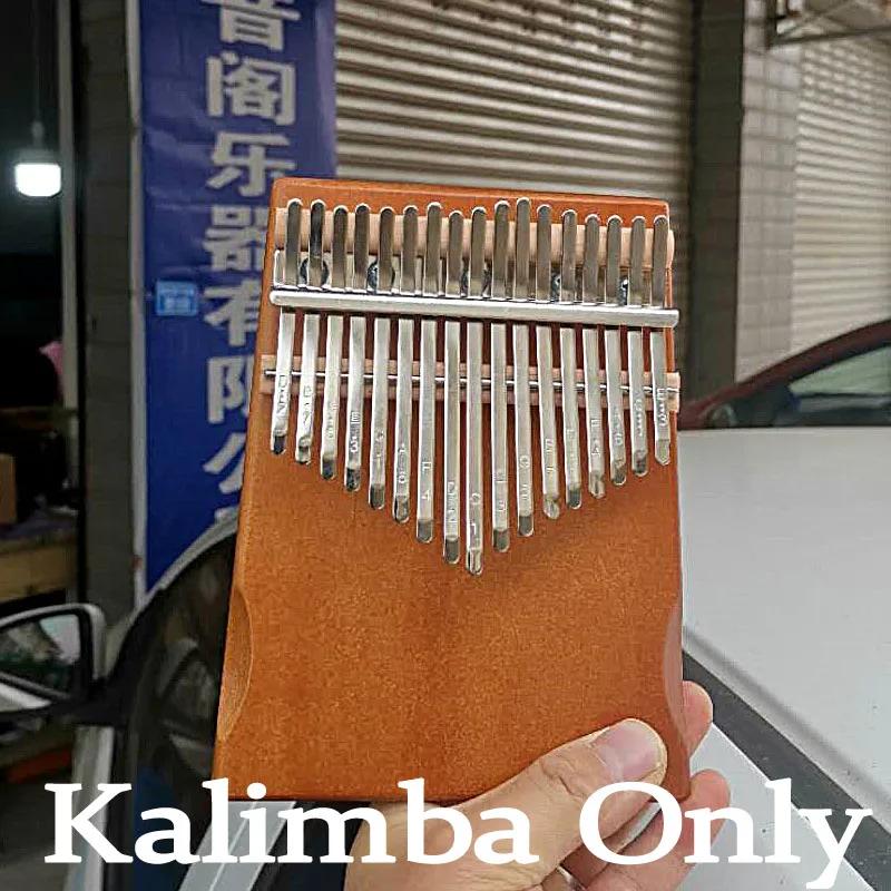 Kalimba 17 kláves palcové piano vysoce kvalitní dřevo mahagonové tělo mbira africká sanza s taškou na kalimbu kreativní hudební skříňka prstové piano