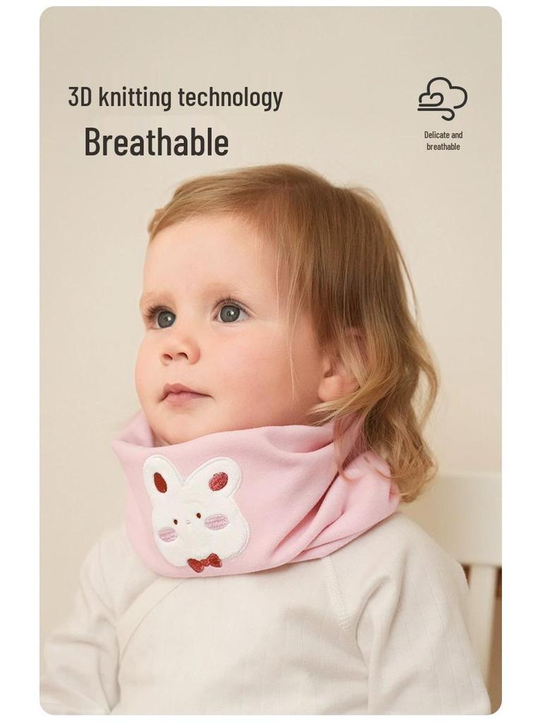 Nidoran Pure Cotton Infant Scarf: Small, Cozy Neck Warmer for Babies, Unisex, Perfect for Autumn & Winter