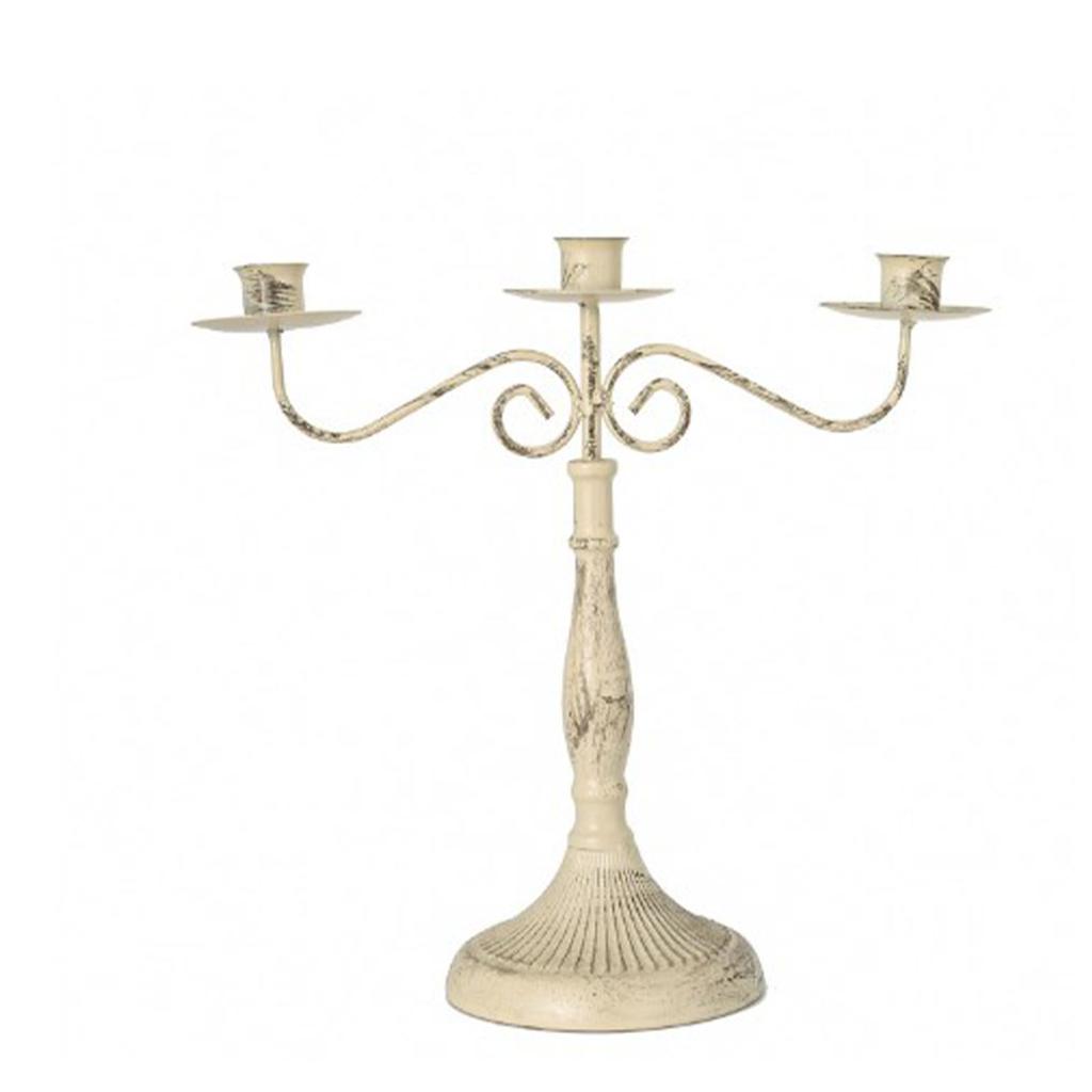 Iron Candle Holder Vintage Romantic Candlelight Dinner Props Candle Table Decoration for Family