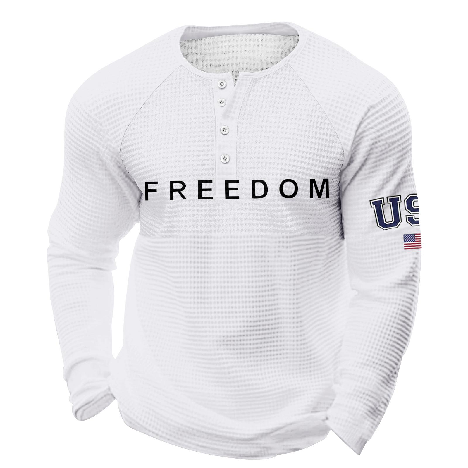 

Мужской свободный повседневный топ с длинным рукавом и воротником на пуговицах XL белый