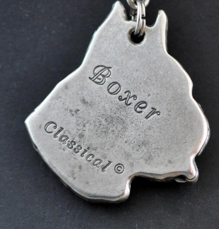 Boxer, German Boxer I - Dog Necklace In Gift Box, Silver-plated Locket for Dog Fan, Striking Pendant by Art-Dog Brand