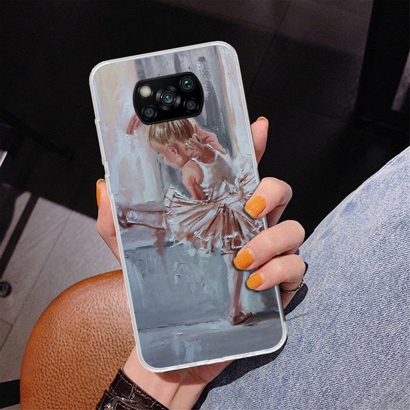 Ballerina Ballet Dancing Phone Case For Xiaomi Poco X7 X6 X5 Pro F7 Ultra Redmi 15C 15 13C 13 12C 12 10 10A 10C 9 9A 9C 9T Cover