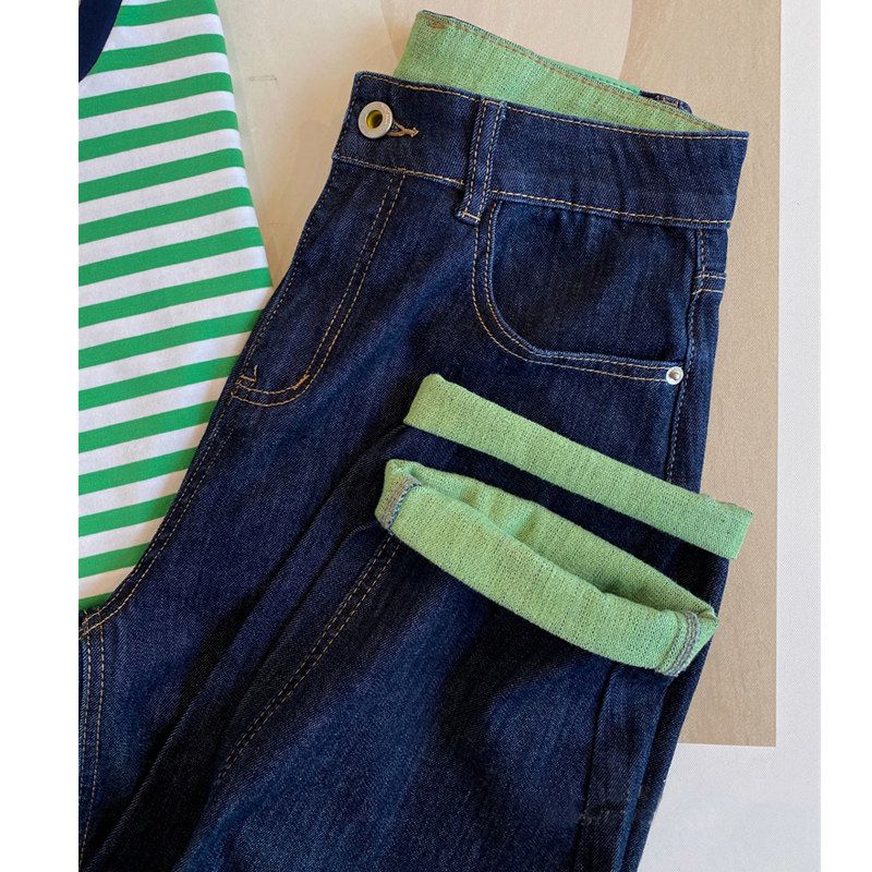 mm Pear Shapes High Waist Fat Cover Harem Jeans Dark Blue XL