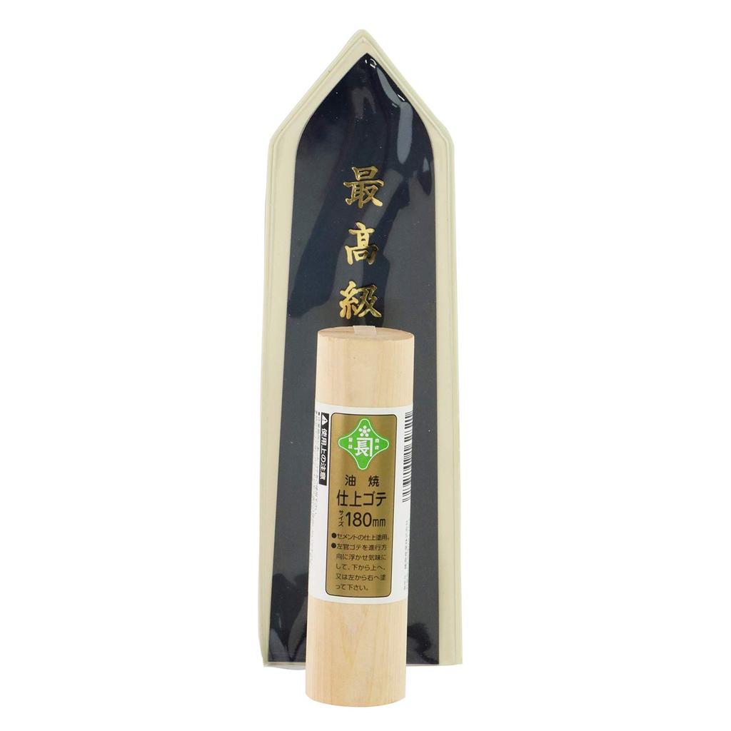Midoricho Yasugi Steel Finishing Trowel 180mm For Finish Painting Oil-Fired