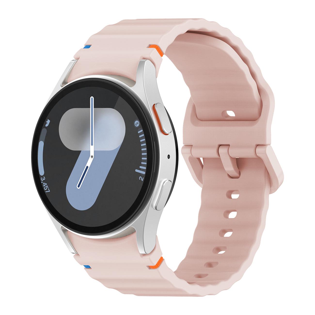 

Samsung Galaxy Watch7 Wave Stitch Silicone Band, Quick Release Button Style Samsung Watch7