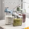 2pack/lot BPA-free Storage With Storage 2pieces Transparent Cereal Containers Lids 2pcs/set 4-piece Cereal Containers