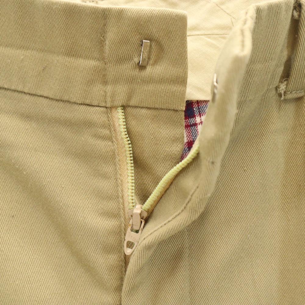 Woolrich 70s Vintage Bílý štítek Rocket Talon Kalhoty béžové Pánské Použité