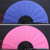 Chinese Martial Arts Kung Fu Fan Tai Chi Dance Fan Plastic Stage Performance Folding Fan DIY Graffiti Solid Color Fan Photo Prop