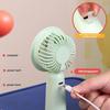 Portable Handheld Fan 3 Speed Cooling Fan Rechargeable-Green