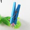 20 Adet Çok Renkli Ahşap Clothespins Ahşap Çamaşırhane Clothespins Kağıt Craft Klip