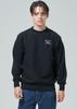 Blue Dot Graphic Embroidered Sweatshirt_Bk (Men)