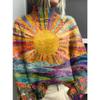 XS-6XL A Variety of Optional 2025 Latest Christmas Abstract Print Casual Outerwear Sweater