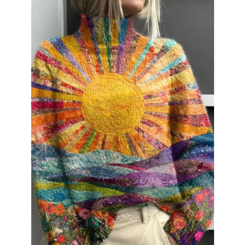 XS-6XL A Variety of Optional 2025 Latest Christmas Abstract Print Casual Outerwear Sweater