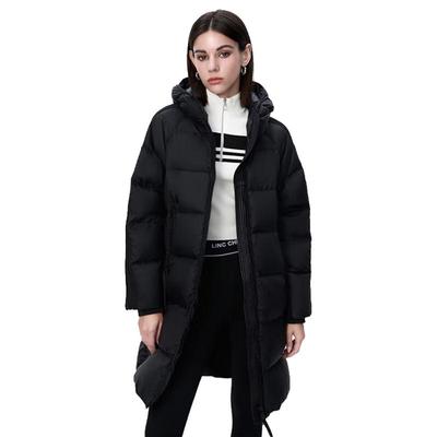 Jinyujie Women's Mid-length Loose Fit Down Puffer Jacket Y24806251