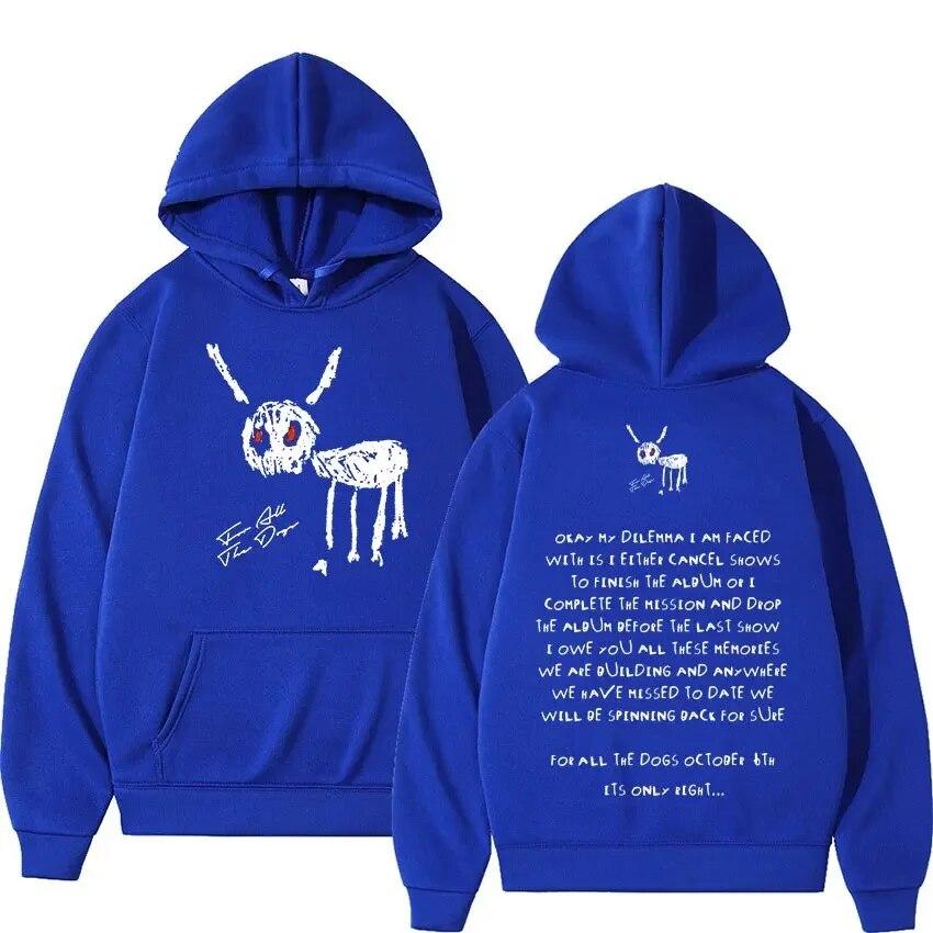 Nový Rapper Drake pro všechny The Dogs Mikiny s kapucí Letter print Unisex ženy Hip Hop Y2K Mikina s kapucí Mikiny s kapucí Pulovry Unisex oblečení