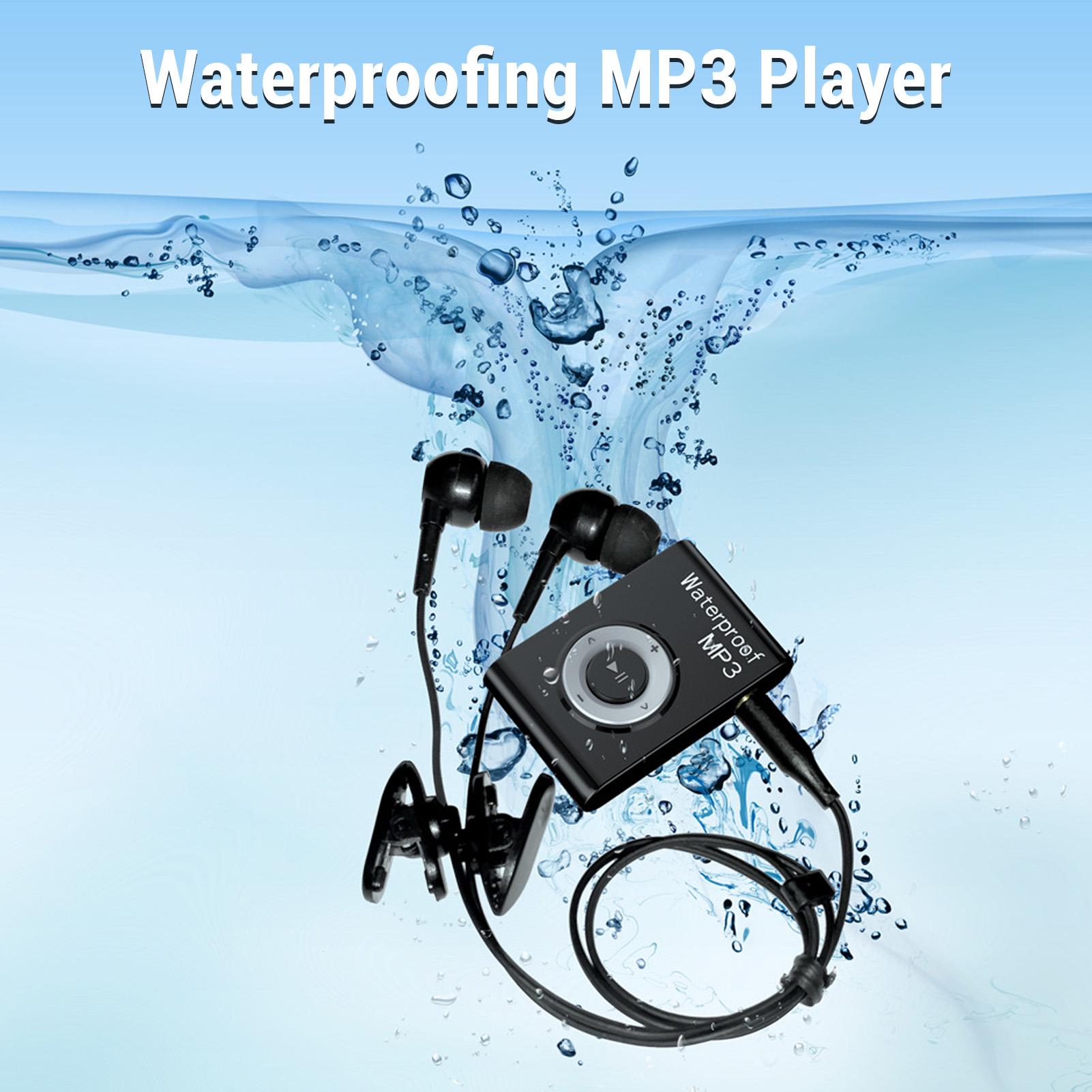 

Swimming MP3 Player 8GB Memory Multifunctional Portable Underwater Music Player with Headphone for Diving Surfing Running Skiing Blue