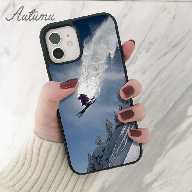 Snow Or Die Ski Snowboard Handyhülle für iPhone 11 12 13 14 Pro Max mini XR XS SE 2020 6S 7 8 Plus Samsung Galaxy S21 S22 Cover