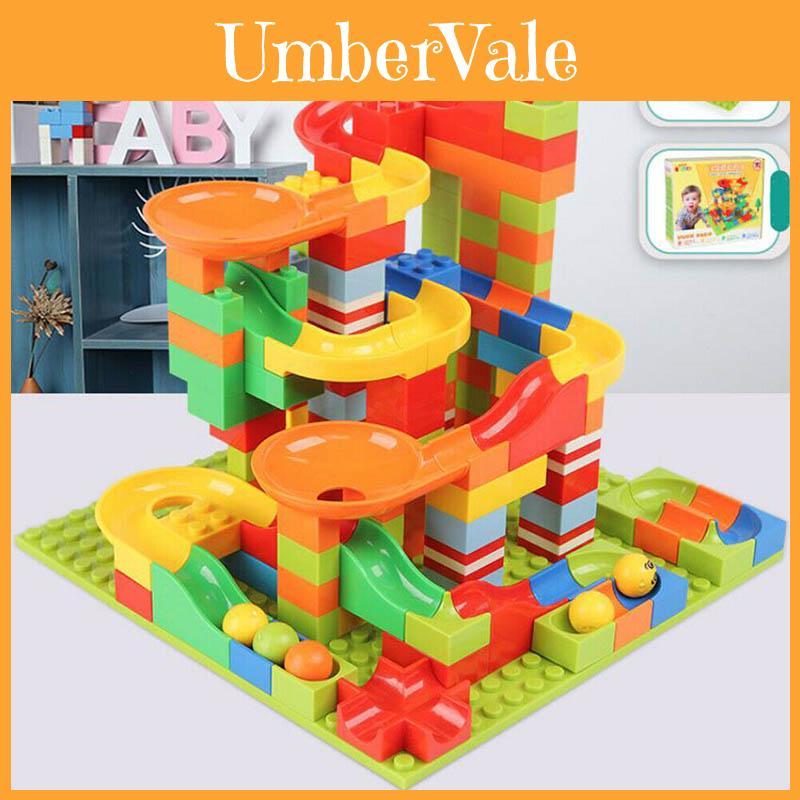 165pcs Classic Marble Run Maze Ball Race Track Building Blocks Set For Endless Fun