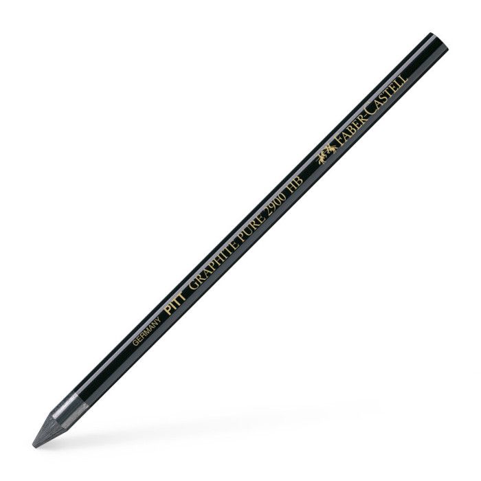 Crayon graphite - FABER-CASTELL - PITT GRAPHITE PURE - HB - Protection de mine - Longueur 174 mm