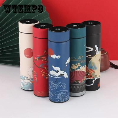 Chinese Style Smart Vacuum Flask Stainless Steel Male and Female Tea Separation Portable Tea Cup Vacuum Flask